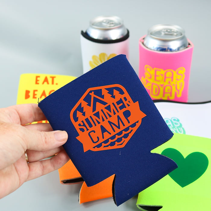 diy koozie made on a cricut