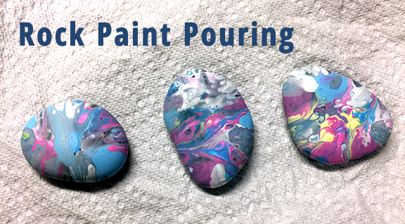 paint rocks pour painting