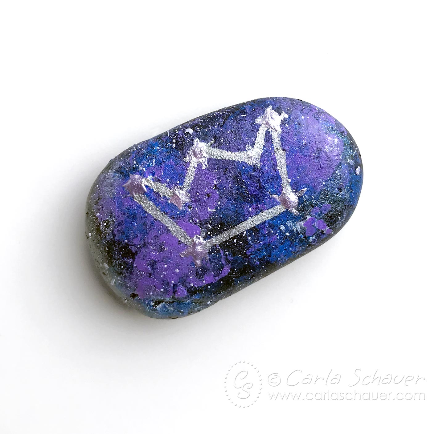 painting rocks galaxy