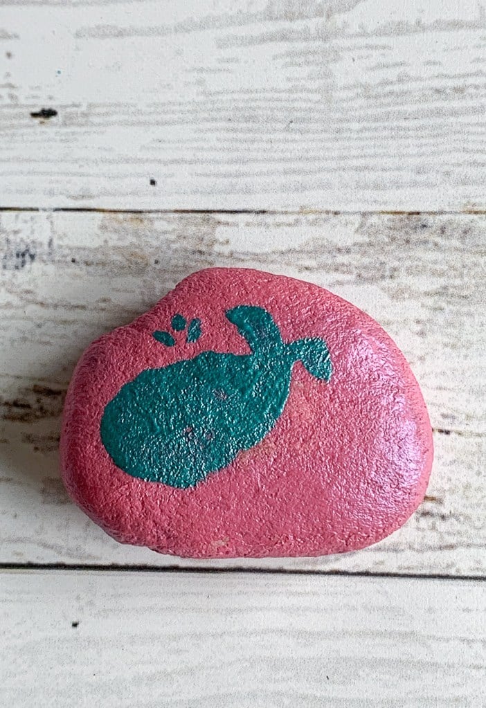 thumbprint painted rock