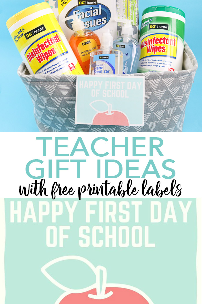 First day of school gifts can make your new teacher feel so special! Be sure to download these free printable gift tags and whip up a great back to school gift for any teacher! #backtoschool #teacher #giftidea #gifts