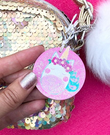 unicorn purse charm