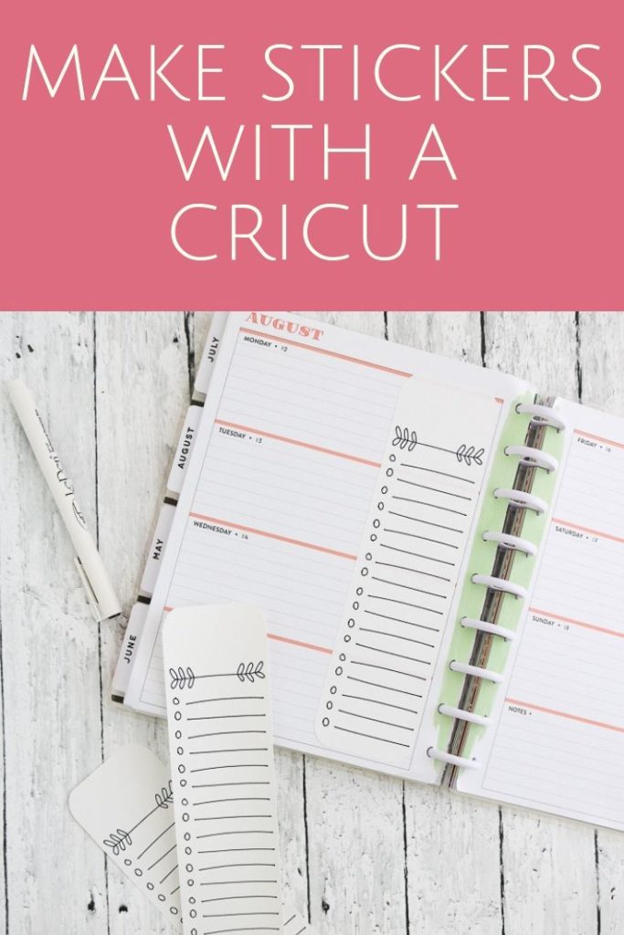 Learn how to make stickers with a Cricut! Cricut stickers are so easy to make and will be another way to use your Cricut machine for tons of project! #cricut #cricutcreated #cricutmade #cricutexplore #cricutmaker #stickers