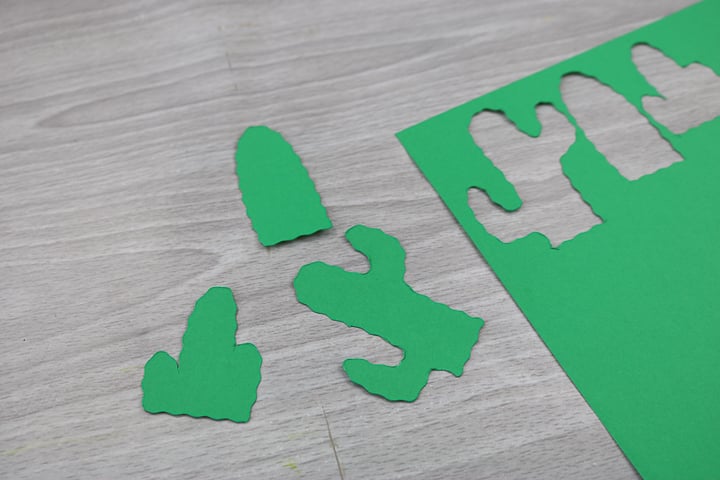 card stock with cricut wavy cut blade