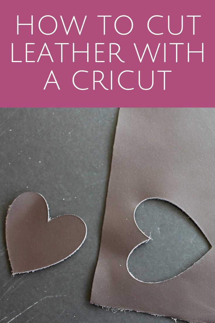Cutting leather with Cricut Maker and project inspiration pin image