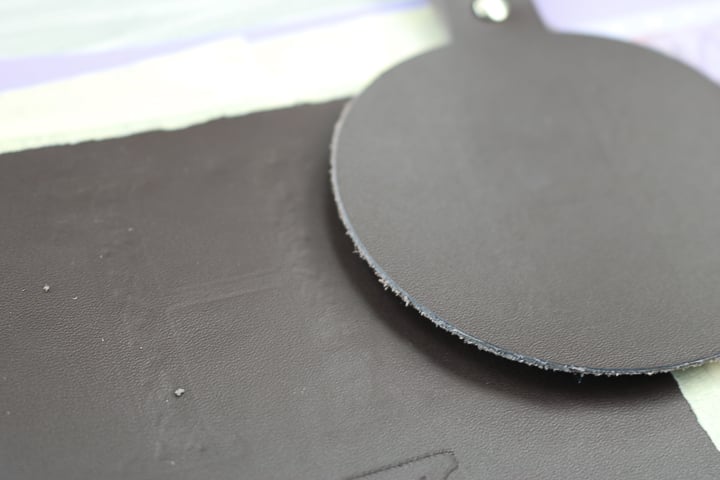embossing leather on cricut maker