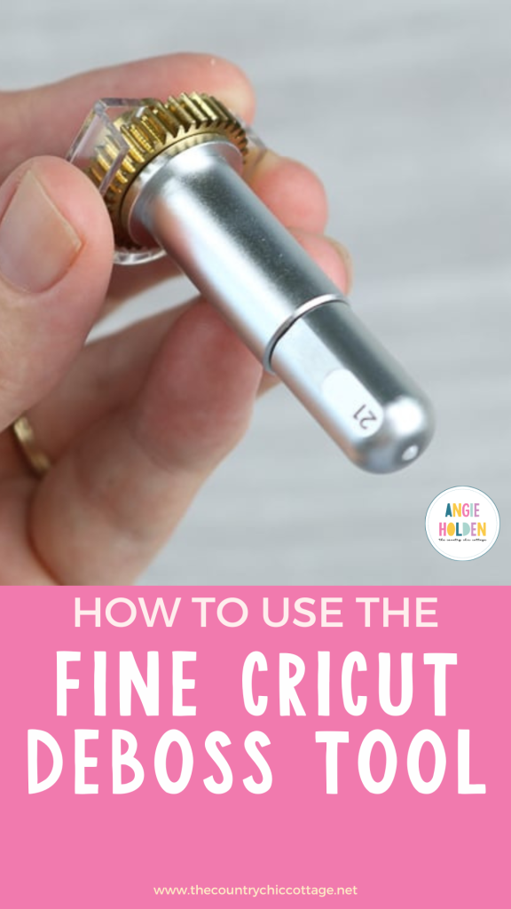 How to use the fine Cricut deboss tool