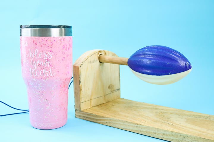 tutorial for a diy tumbler turner