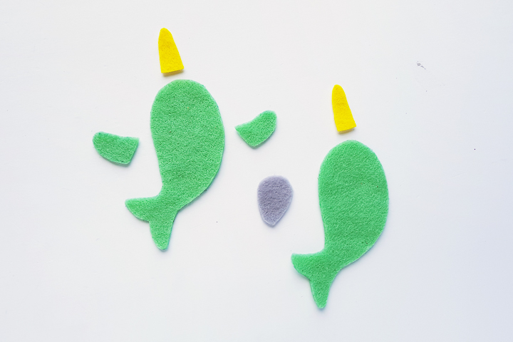 cutting felt with the cricut narwhal cut file
