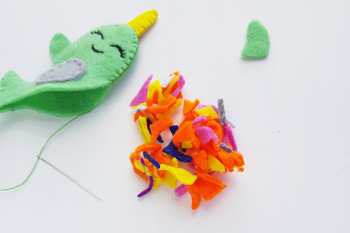 stuffing for felt narwhal craft