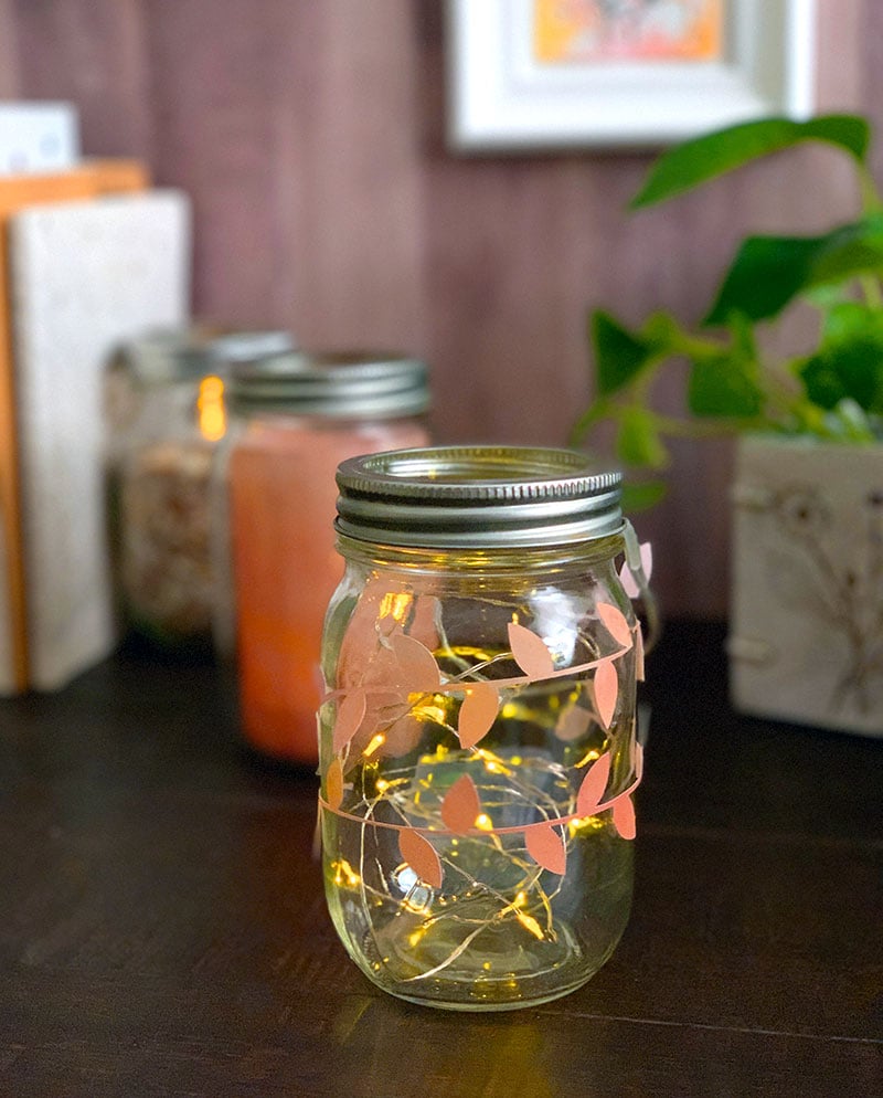 fall fairy light luminary