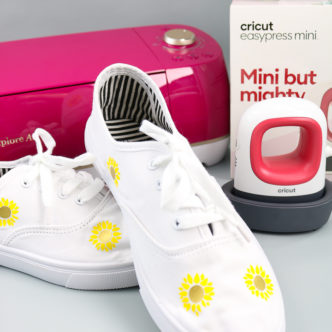 cricut easypress mini on shoes