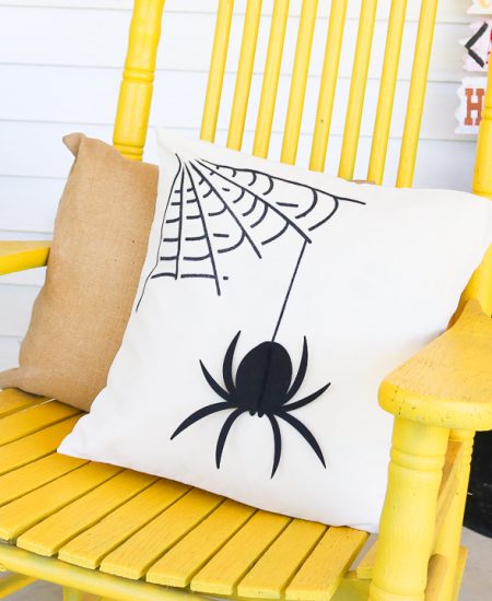 spider pillow for halloween