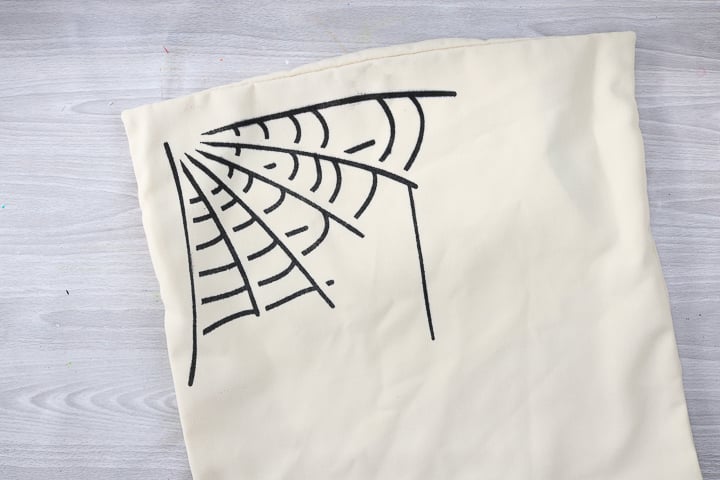 spider web pillow cover