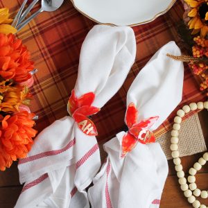 ronds de serviette de Thanksgiving bricolage