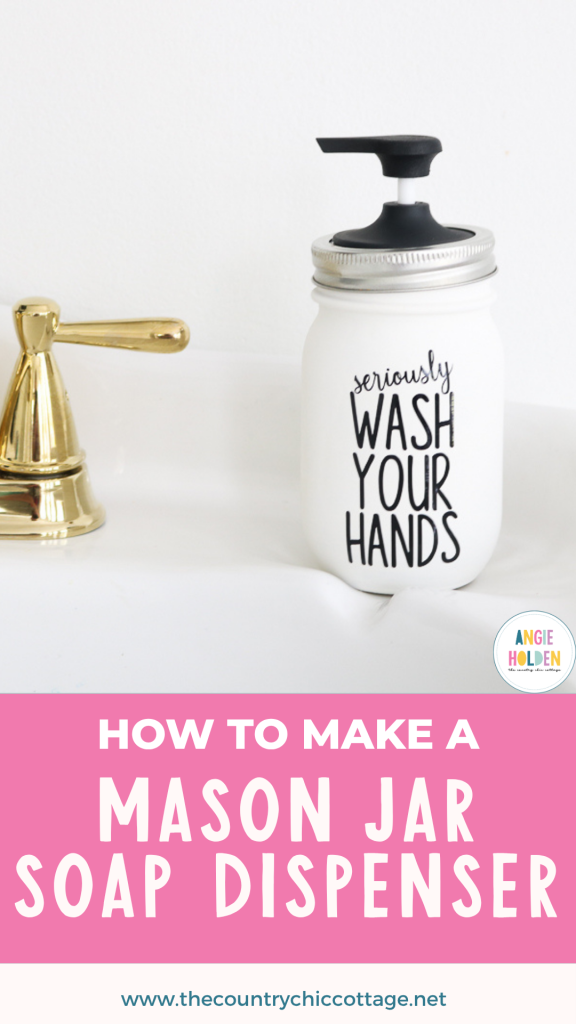 how to make a mason jar soap dispenser