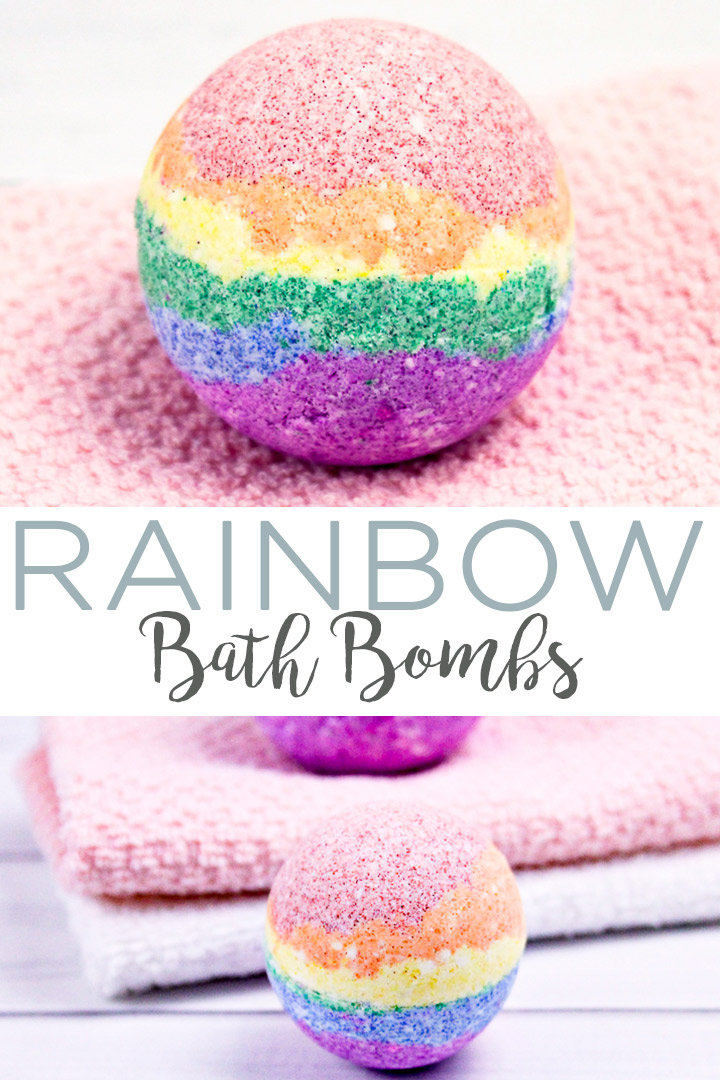 rainbow bath bombs pinterest image 