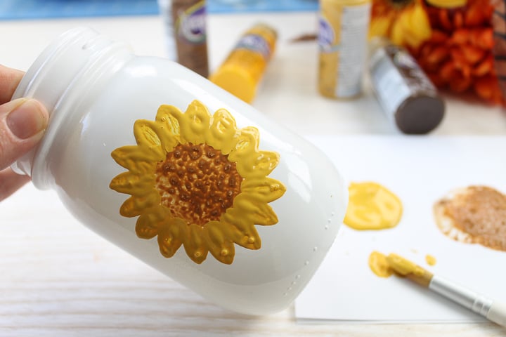 how to paint a sunflower