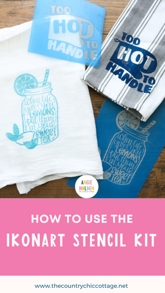 how to use the ikonart stencil kit