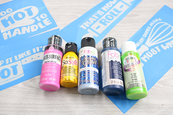 what type of paint to use with a silkscreen stencil