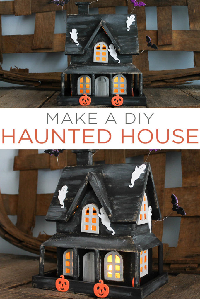 Diy Haunted House That Lights Up Angie Holden The Country Chic Cottage