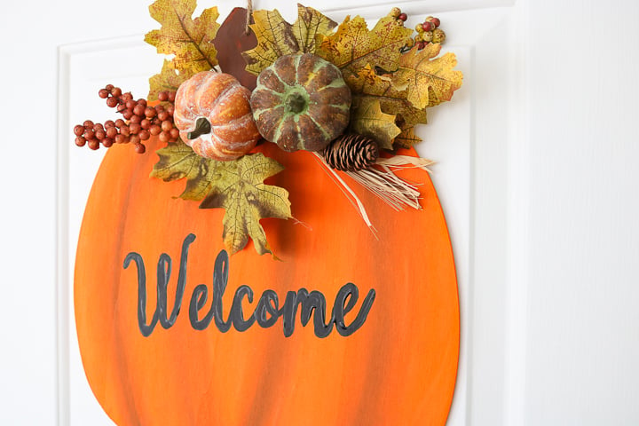 pumpkin door hanger