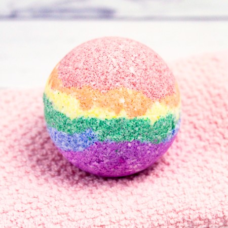 how to make rainbow bath bombs