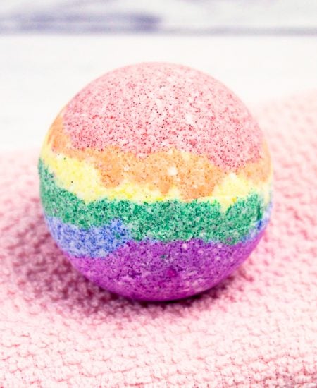 how to make rainbow bath bombs