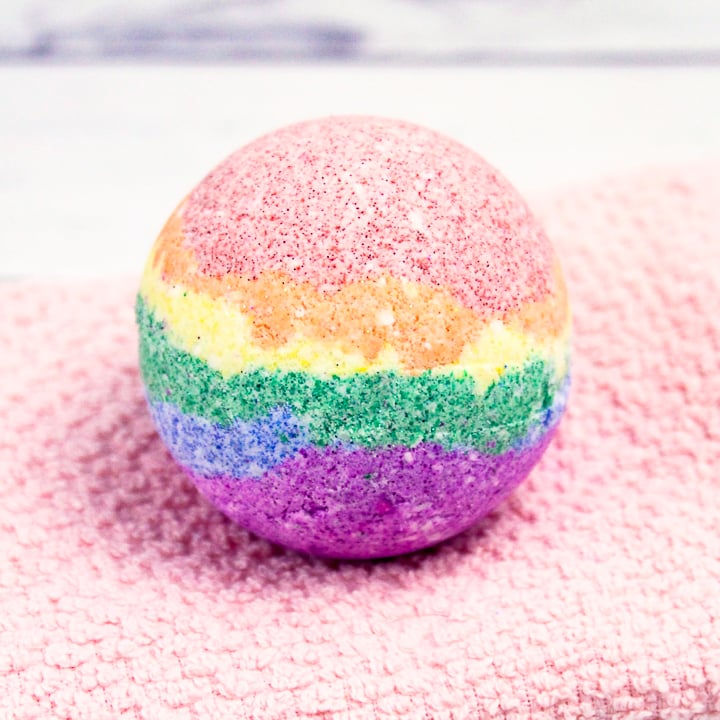 Cute and Colorful DIY Rainbow Bath Bombs - Angie Holden The Country