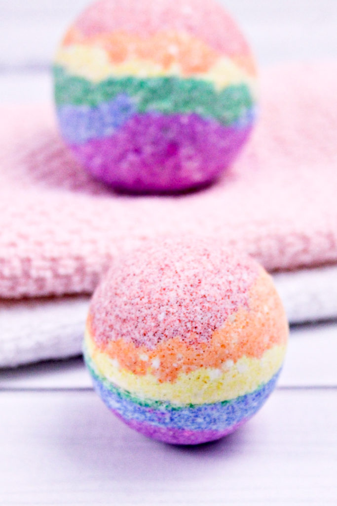 Cute and Colorful DIY Rainbow Bath Bombs Angie Holden The Country