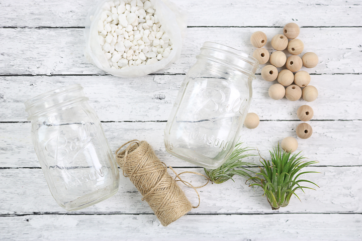 supplies to make air plant hangers