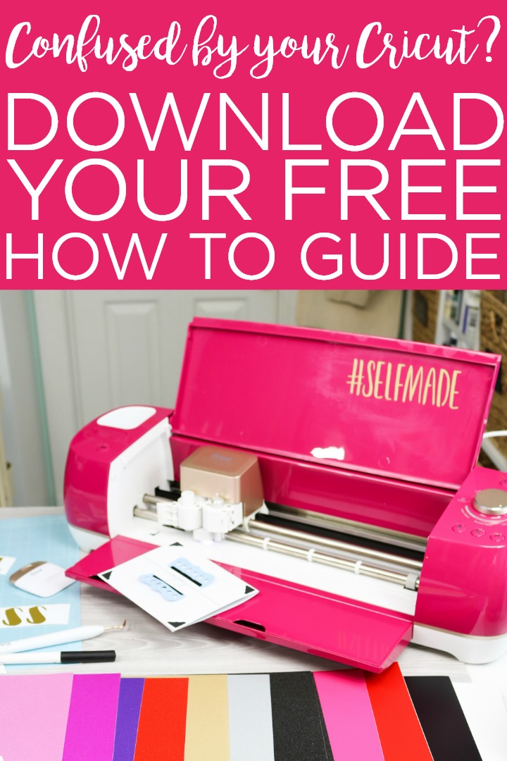 Download the Beginner's Guide to Cricut Design Space for FREE! Perfect for Cricut Explore or Cricut Maker and everything you need to know to start using your machine! #cricut #cricutcreated #cricutmade #cricutdesignspace #cricutguide #howto