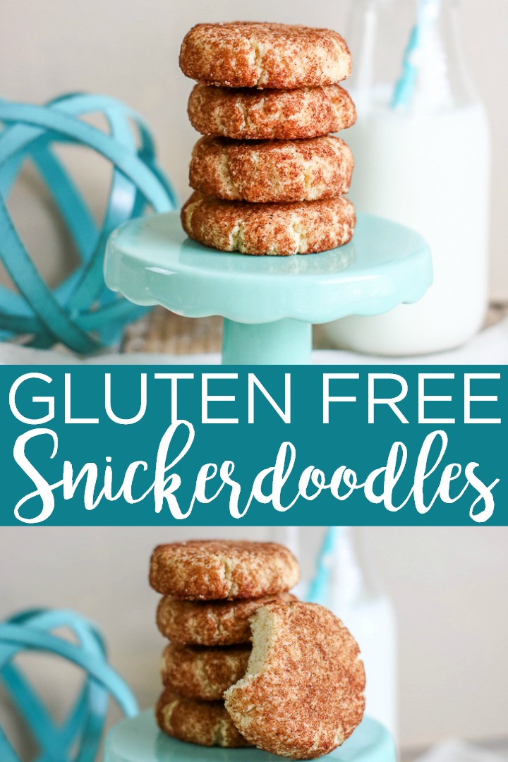 Make these gluten free Snickerdoodles with this easy recipe! A great way to still enjoy cookies for the holidays while maintaining any dietary restrictions! #glutenfree #snickerdoodles #cookies #recipe #gf #gfrecipe #lowcarb 