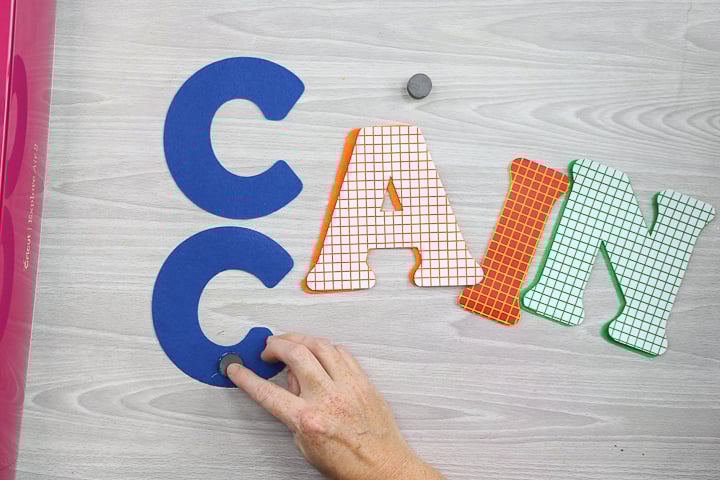 adding magnets to felt