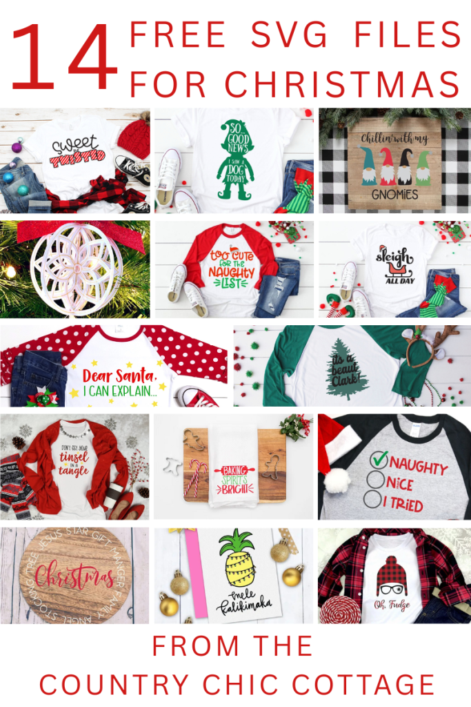 14 Free Christmas SVG Files for Your Crafts - Angie Holden The Country ...