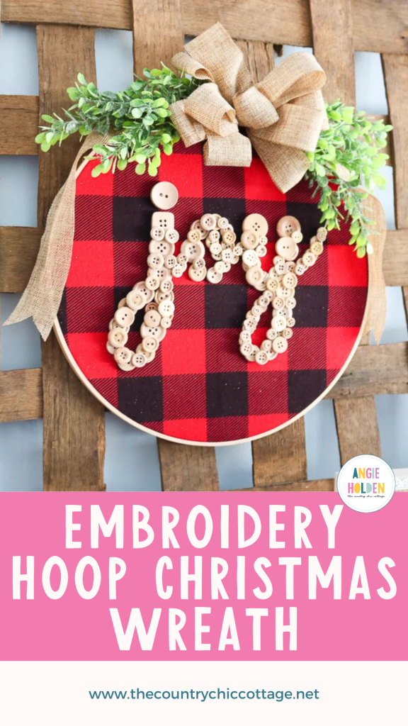 Embroidery Hoop Christmas Wreath - The Country Chic Cottage