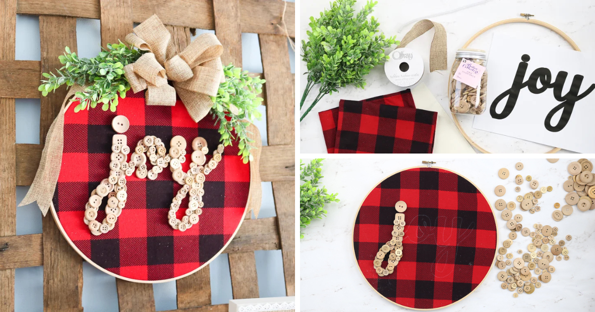 Embroidery Hoop Christmas Wreath - Angie Holden The Country Chic Cottage