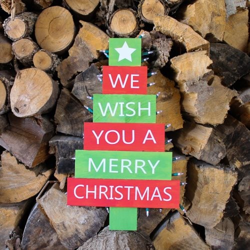 Download Christmas Tree Svg For An Outdoor Pallet Sign The Country Chic Cottage