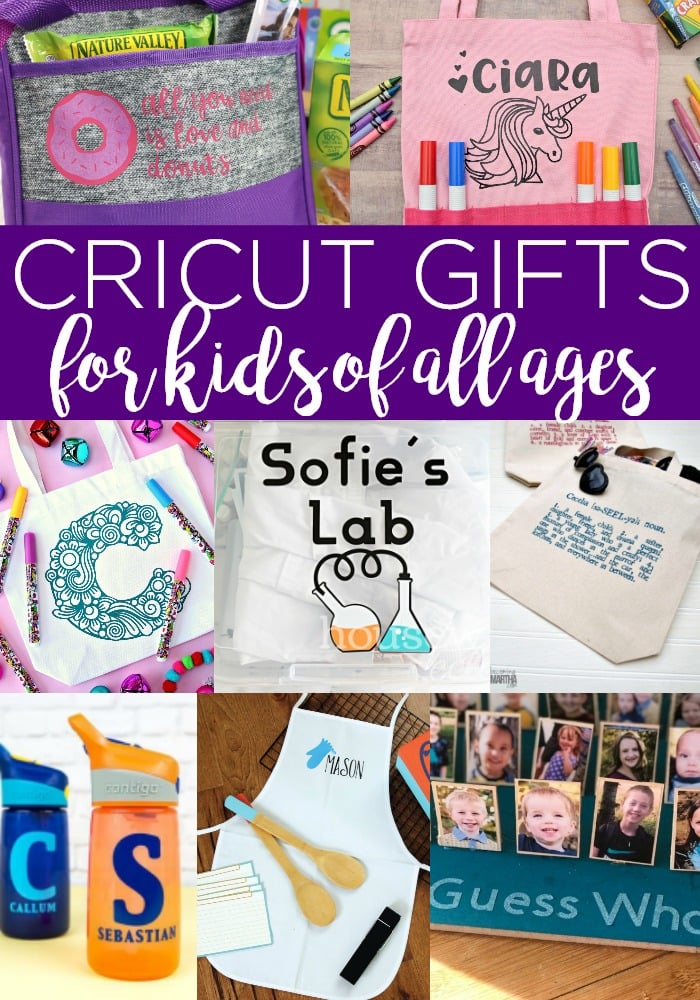 Grab your Cricut and make these homemade gifts for kids! They are all able to be personalized for that perfect touch for the holiday season! #cricut #cricutcreated #holiday #christmas #giftideas #gifts #kids #kidsgifts #personalized #custom #customgifts #homemade #handmade