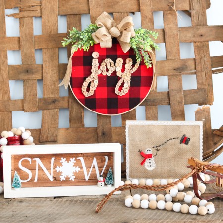 Embroidery Hoop Christmas Wreath - Angie Holden The Country Chic Cottage