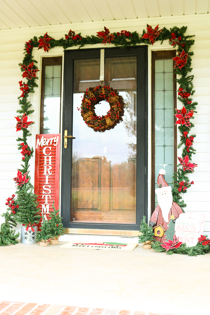 front porch christmas decorations