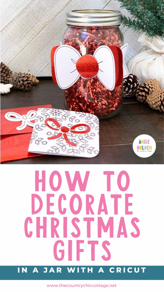 how to decorate Christmas gifts in a jar