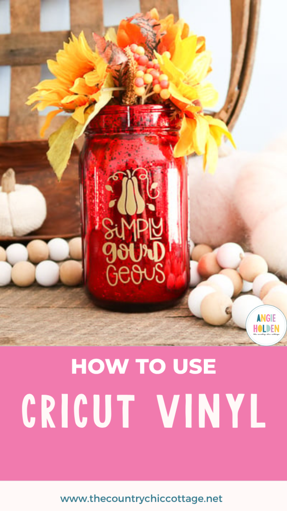 how to use Cricut vinyl