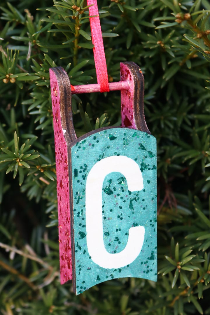 how to make an initial ornament