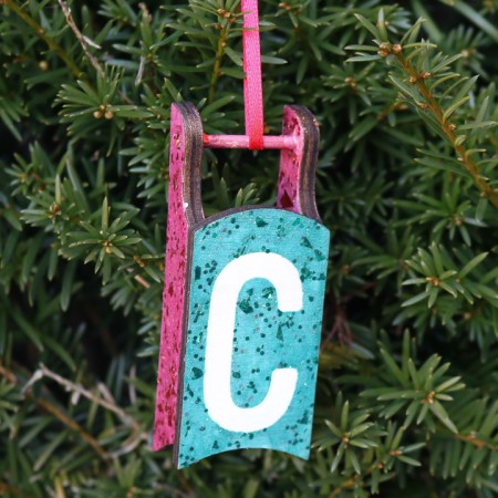 initial christmas ornament instructions