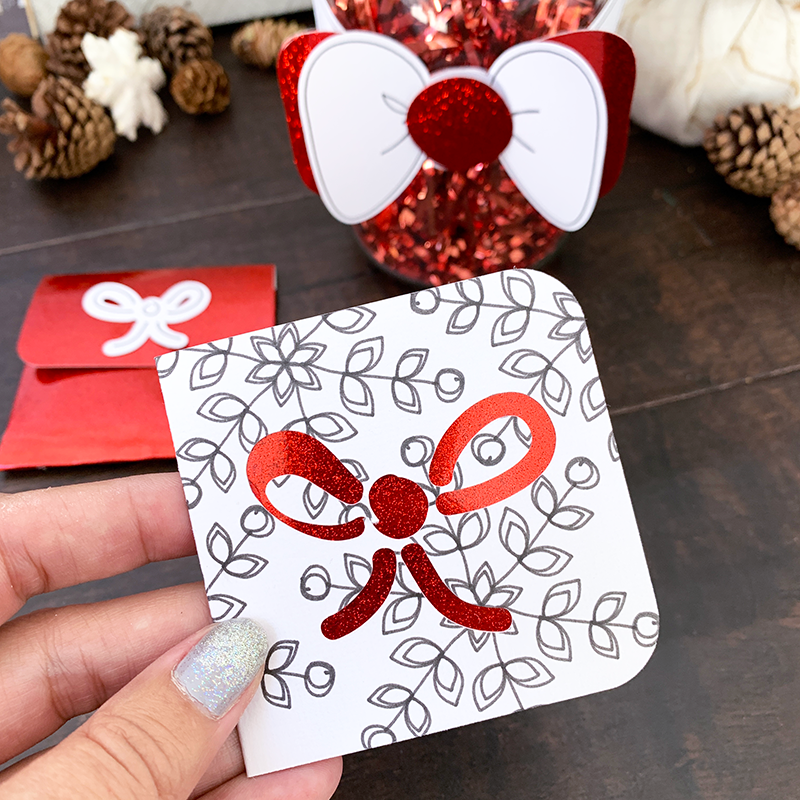 handmade gift card with cricut