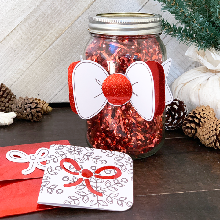 How to Decorate Christmas Gifts in a Jar with a Cricut Angie Holden