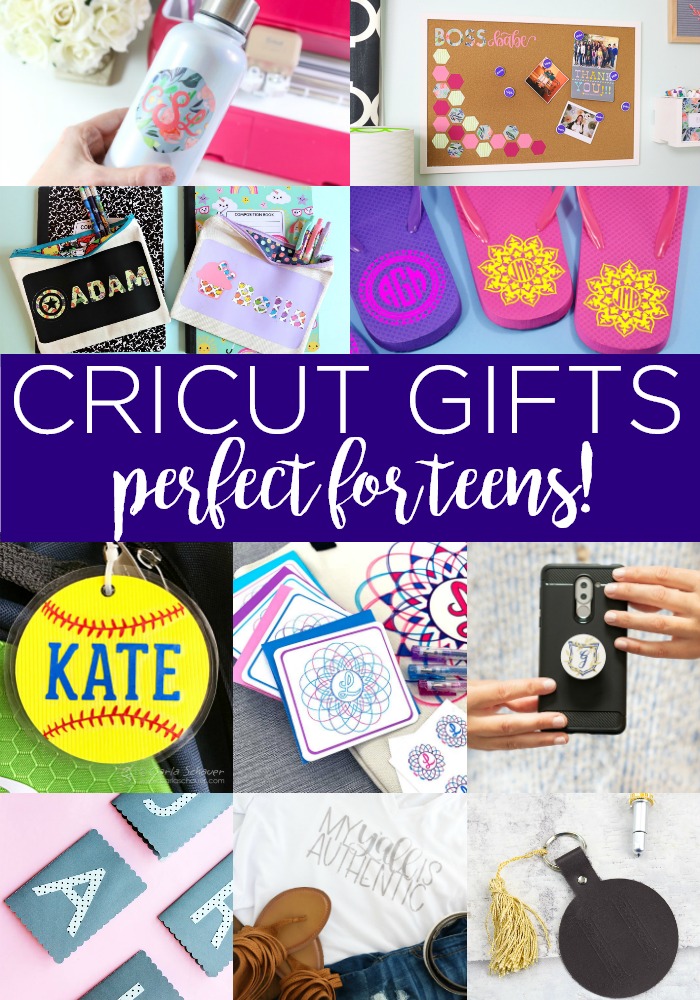 Use your Cricut machine to make handmade gifts for teens! These 10 ideas are perfect for the teens on your Christmas list this holiday season! #cricut #cricutcreated #teens #preteens #teengifts #giftideas #cricutgifts #handmade #homemade #handmadegifts #homemadegifts #diygifts #diygiftideas