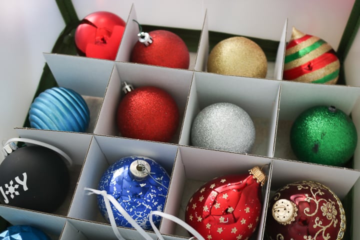 how to store christmas ornaments