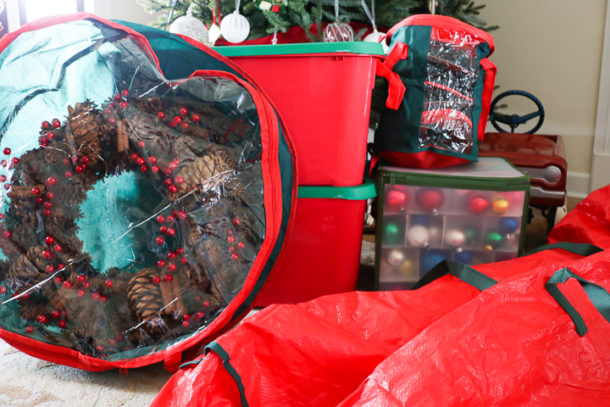 7 Christmas Decoration Storage Ideas You Can't Live Without - Angie Holden The Country Chic Cottage